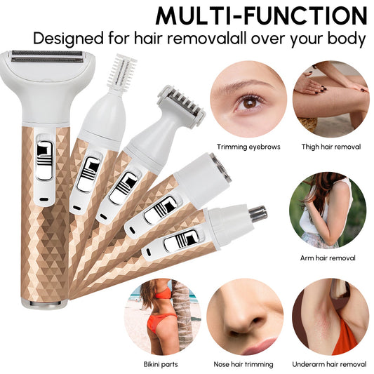 Electric Razor Set For Women Removal For Body Nose Hair Trimmer