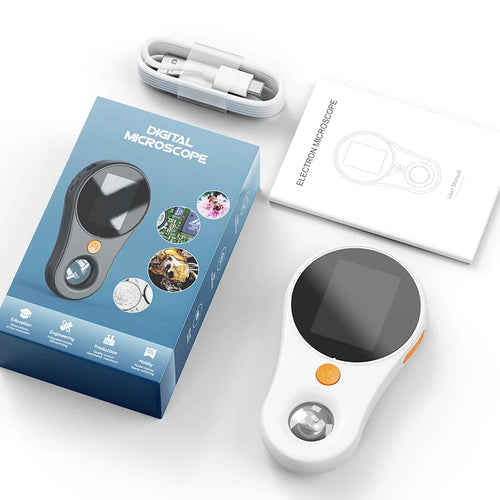 500X Magnification Digital Microscope 2MP Magnifying Glass with 8Light