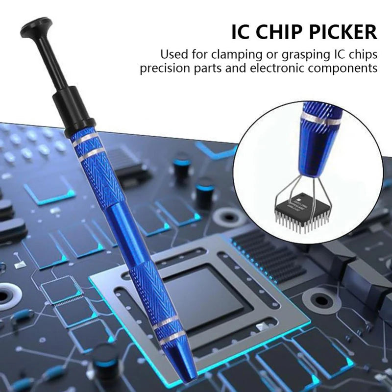 IC Chip Extractor Electronic Component Parts Suction Pen With Bend