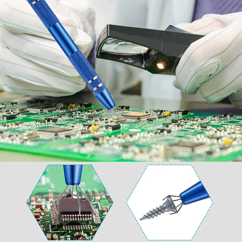 IC Chip Extractor Electronic Component Parts Suction Pen With Bend