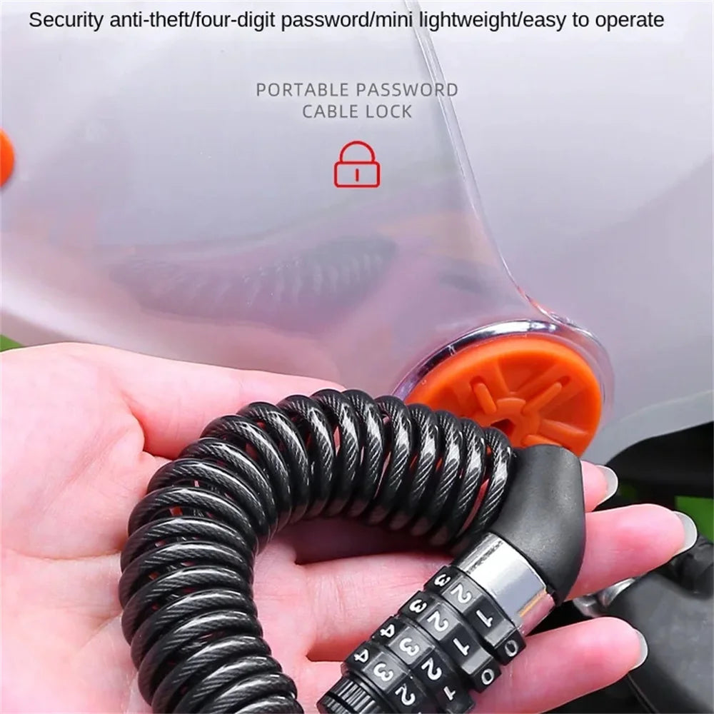Bicycle Lock Steel Wire Chain Lock Mountain Bike Motorcycle Anti-theft
