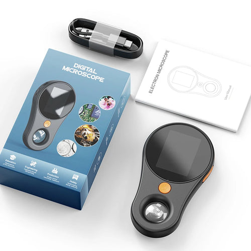 500X Magnification Digital Microscope 2MP Magnifying Glass with 8Light
