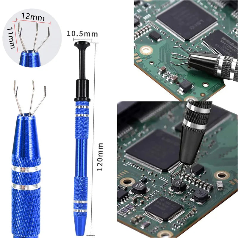 IC Chip Extractor Electronic Component Parts Suction Pen With Bend