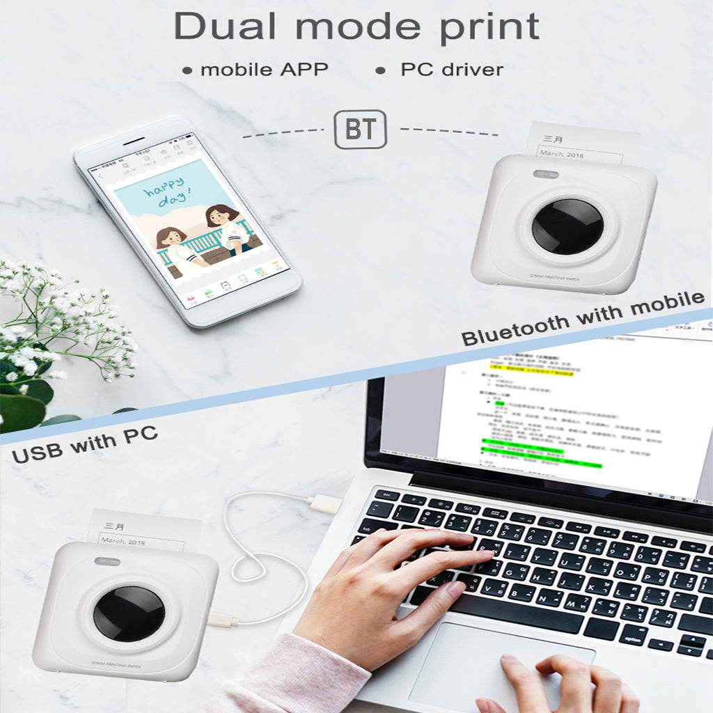 Portable Bluetooth Pocket Printer