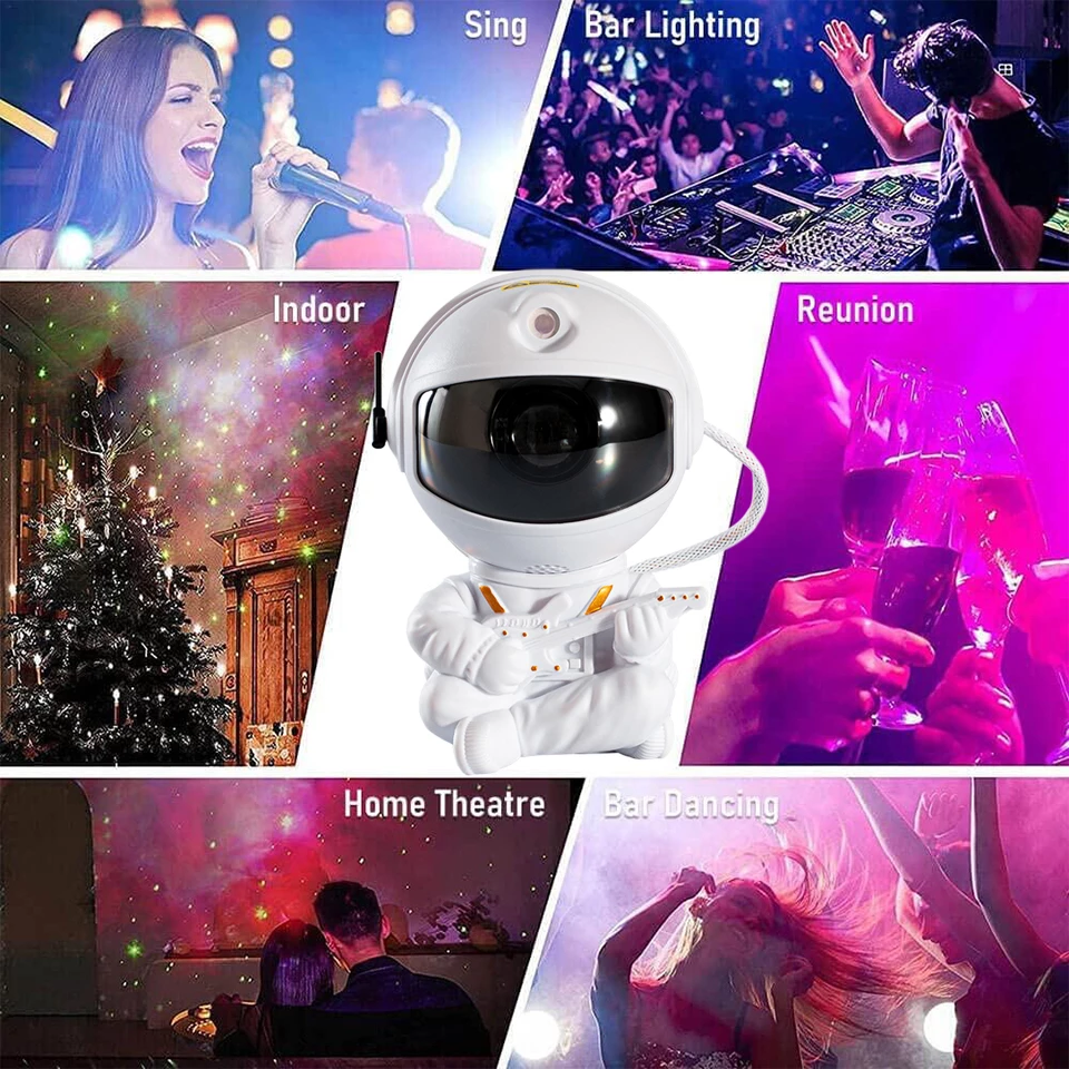 Astronaut Projector Stars In Sky Galaxy Night Light