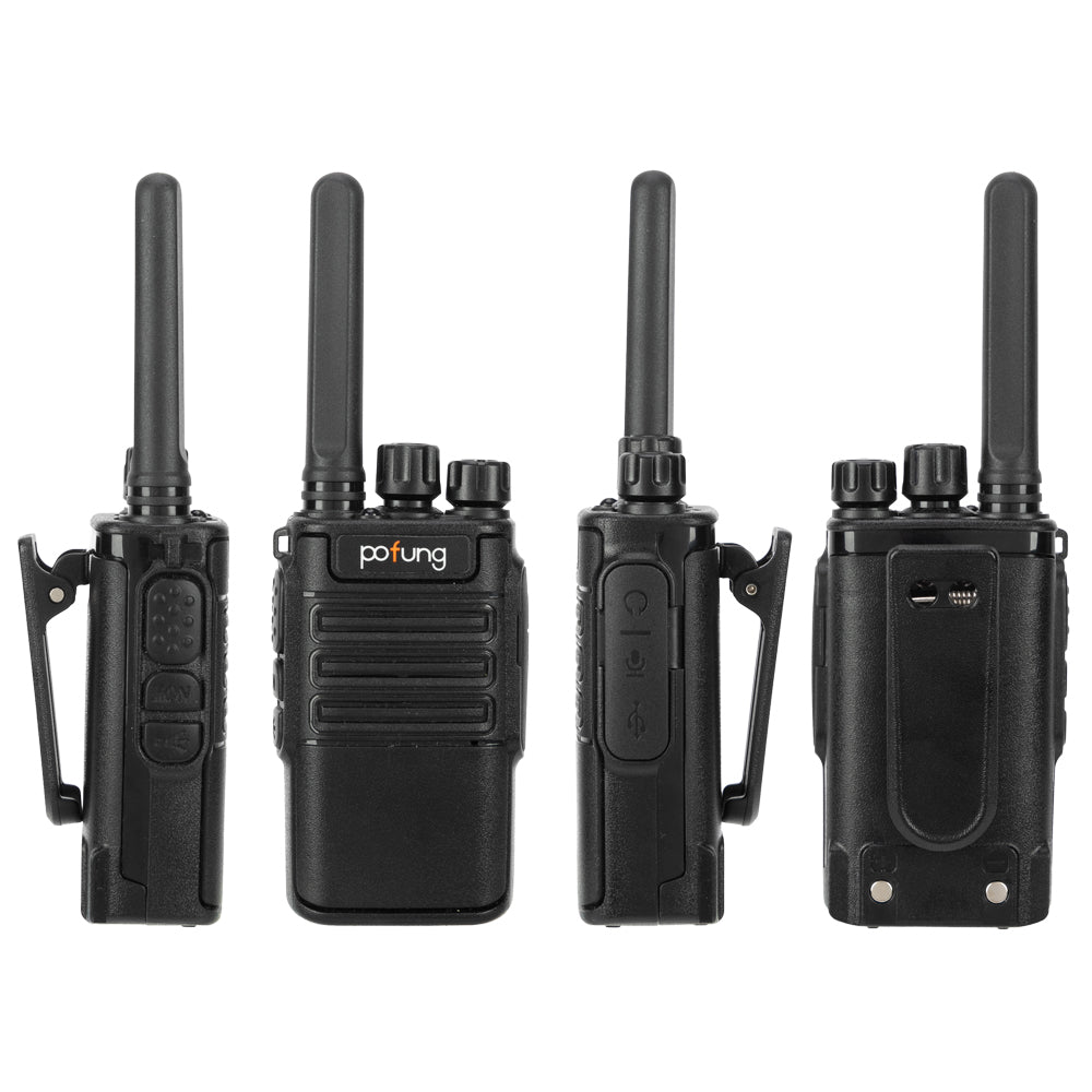 Pofung 2pcs 2W 1500mAh 16-Channel Walkie-Talkie