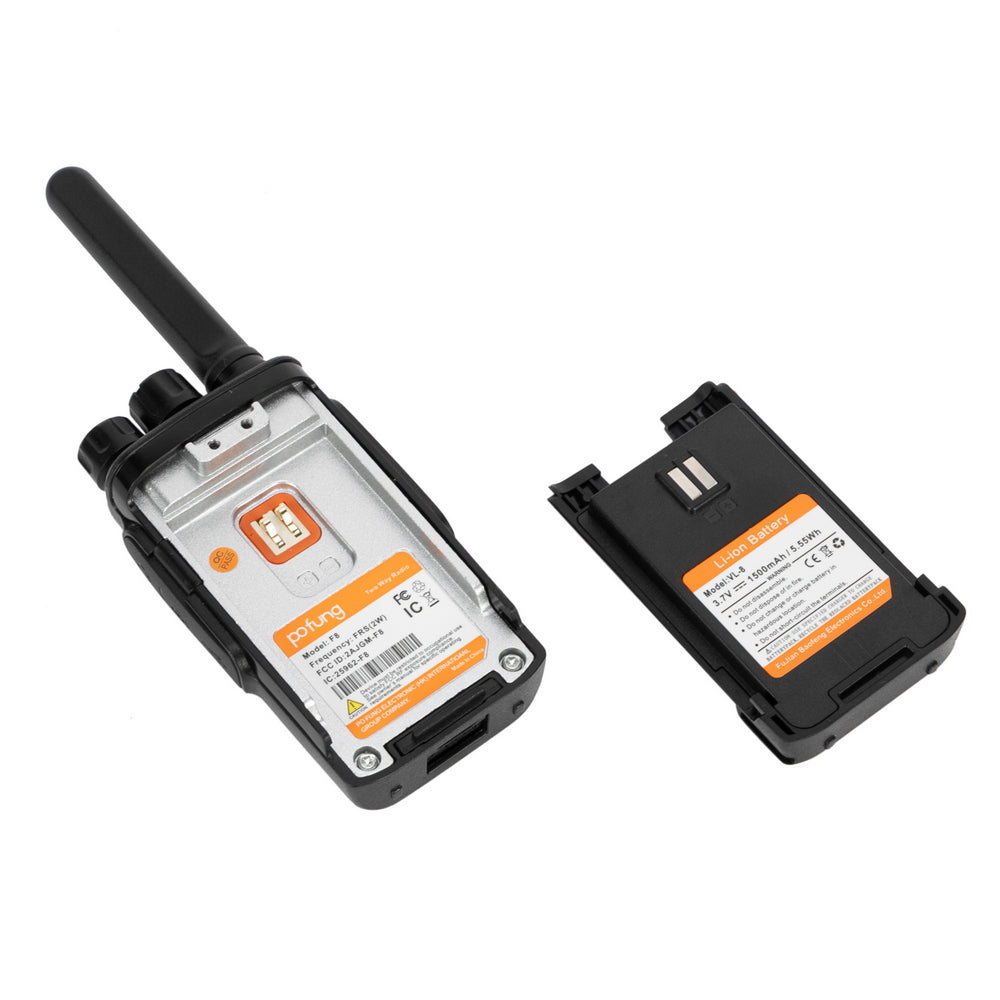 Pofung 2pcs 2W 1500mAh 16-Channel Walkie-Talkie
