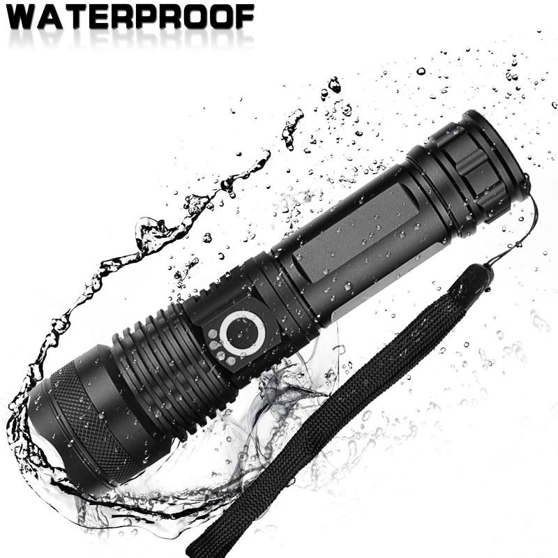 LED Ultra Bright Powerful Flashlight USB Zoom Led Torch