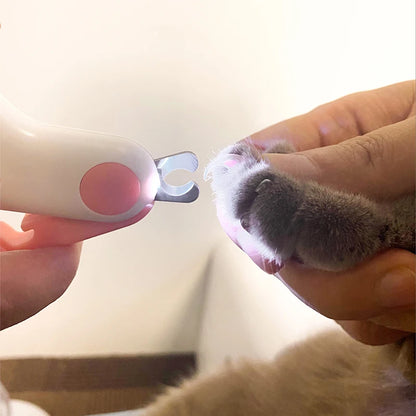 LED Light Cat Dog Nail Clipper Cutter Professional Pet Claw Trimmer