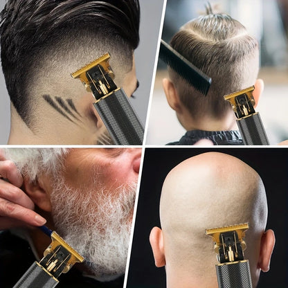 Professional Vintage Hair Clippers and Trimmers Kit, Rechargeable