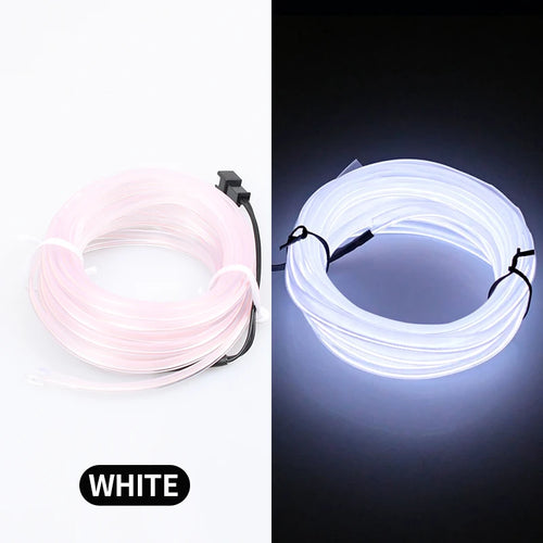 5m Car Interior Atmosphere Lighting LED Strip 5V DIY Flexible EL Cold