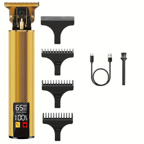 Professional Vintage Hair Clippers and Trimmers Kit, Rechargeable