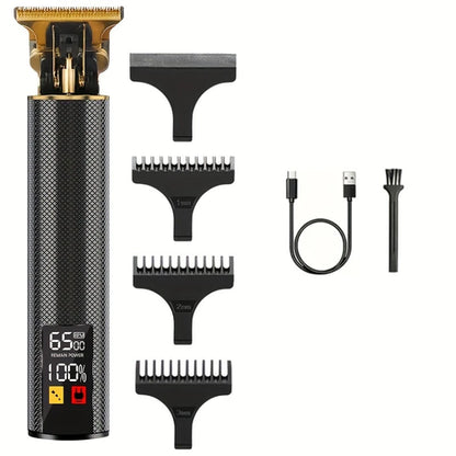 Professional Vintage Hair Clippers and Trimmers Kit, Rechargeable