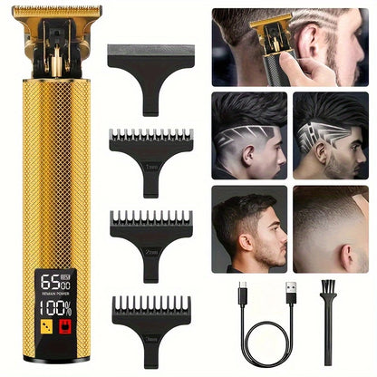 Professional Vintage Hair Clippers and Trimmers Kit, Rechargeable
