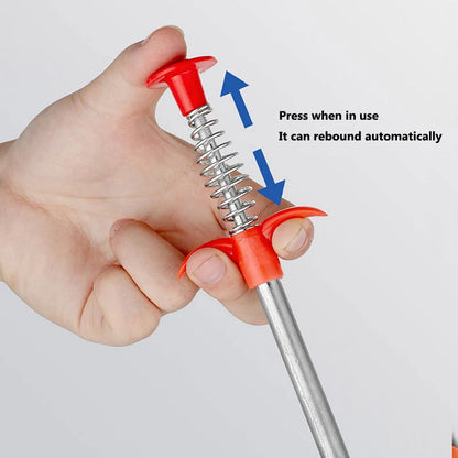 Plumbing Four-claw Hook Dredger Sewer Toilet Tool Manual Toilet Grab