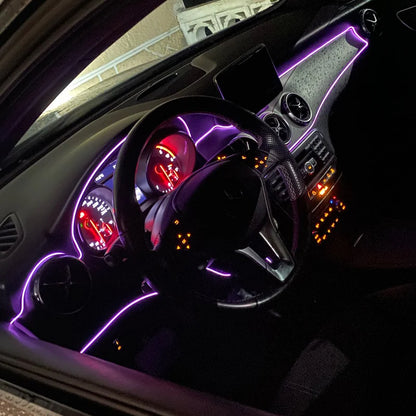 5m Car Interior Atmosphere Lighting LED Strip 5V DIY Flexible EL Cold