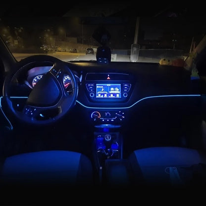 5m Car Interior Atmosphere Lighting LED Strip 5V DIY Flexible EL Cold