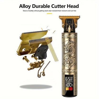 Professional Vintage Hair Clippers and Trimmers Kit, Rechargeable