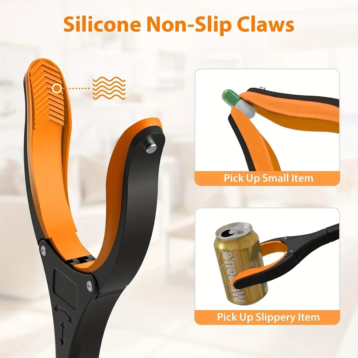 Garbage Picker Gripper With 360 ° Rotating Clip, 32 Inch Lightweight