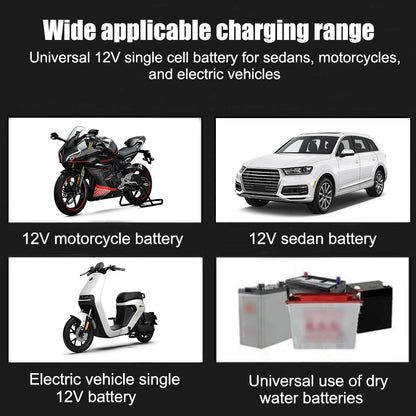 220V Power Puls Repair Charger Car Battery Charger 12V 2A LED Display
