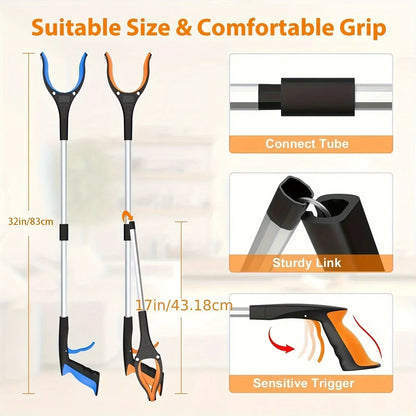 Garbage Picker Gripper With 360 ° Rotating Clip, 32 Inch Lightweight