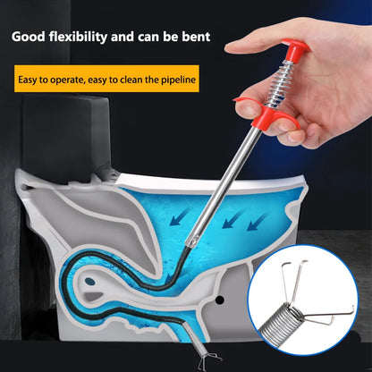 Plumbing Four-claw Hook Dredger Sewer Toilet Tool Manual Toilet Grab