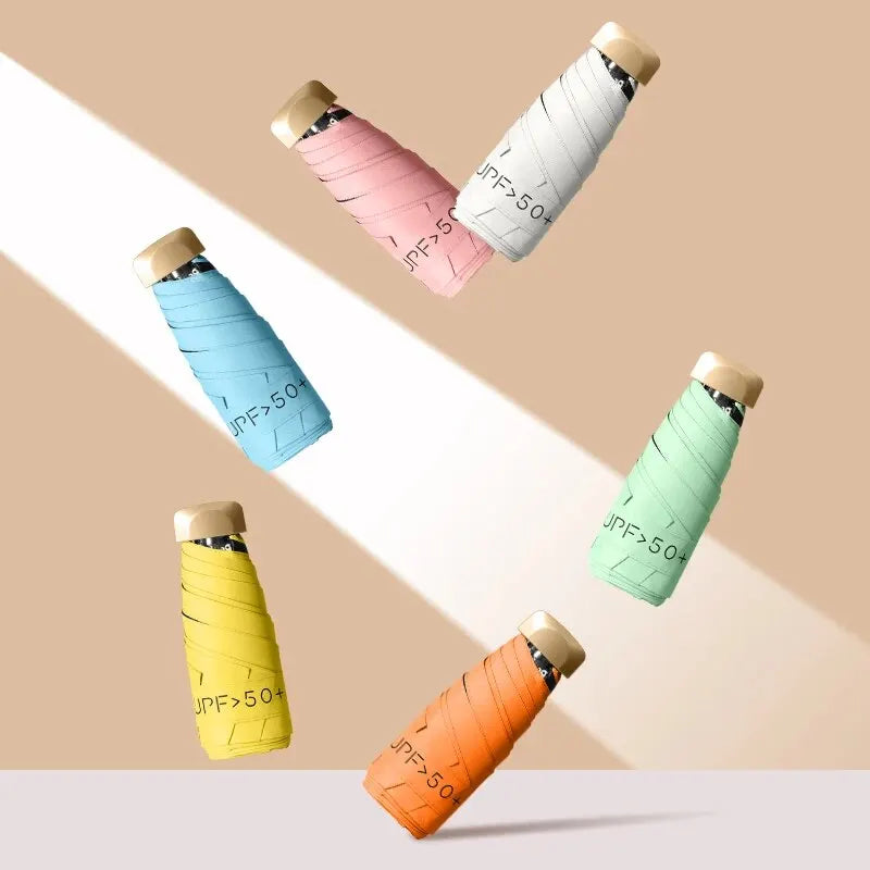 Flat Sun Protection Parasol, WOMEN'S Sun Umbrella, Anti-UV,