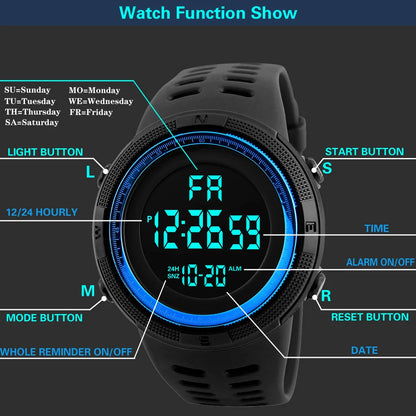 Electronic Watch For Mans Sport watchMultifunction Fashion sports