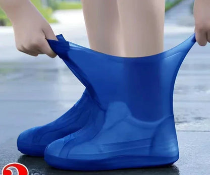 1 Pair Silicone WaterProof Shoe Covers Lip-resistant Rubber Rain Boot
