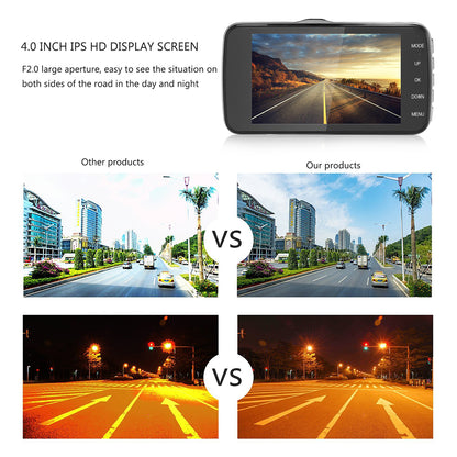 Dual Lens 1080P Plug In Dash Video Camera