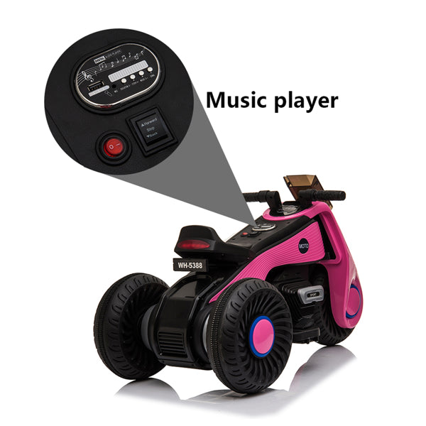 Kid’s Electric Motorcycle 3 Wheels Double Drive