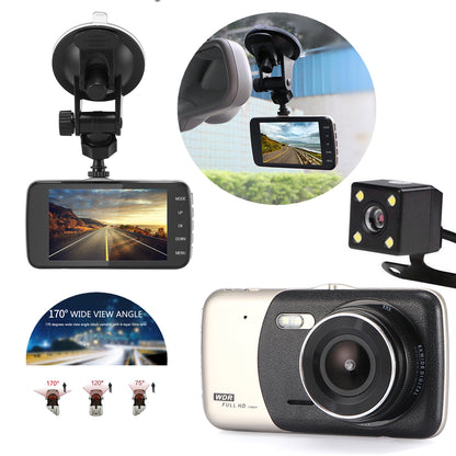 Dual Lens 1080P Plug In Dash Video Camera