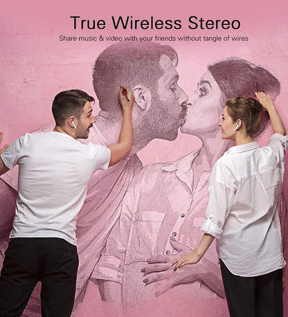 Bluetooth Wireless Earbuds With Recharge Case