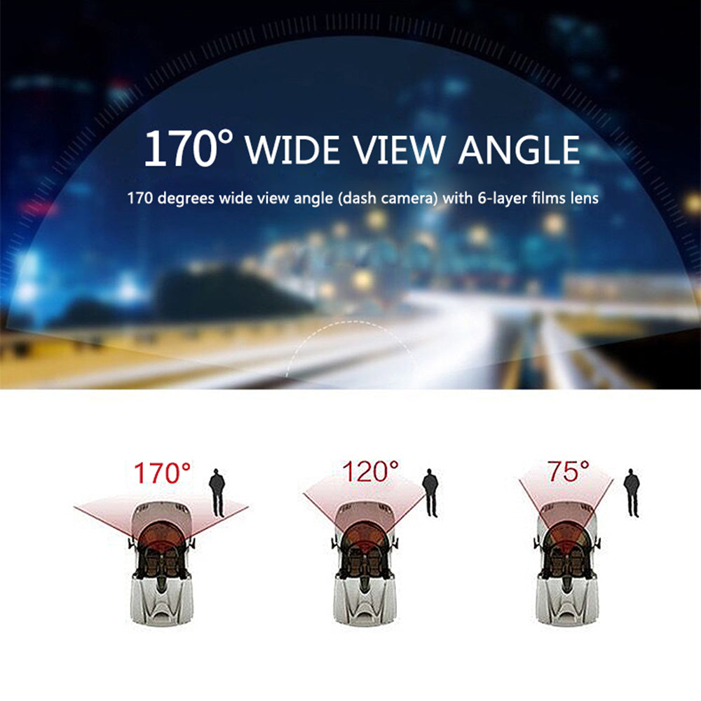 Dual Lens 1080P Plug In Dash Video Camera