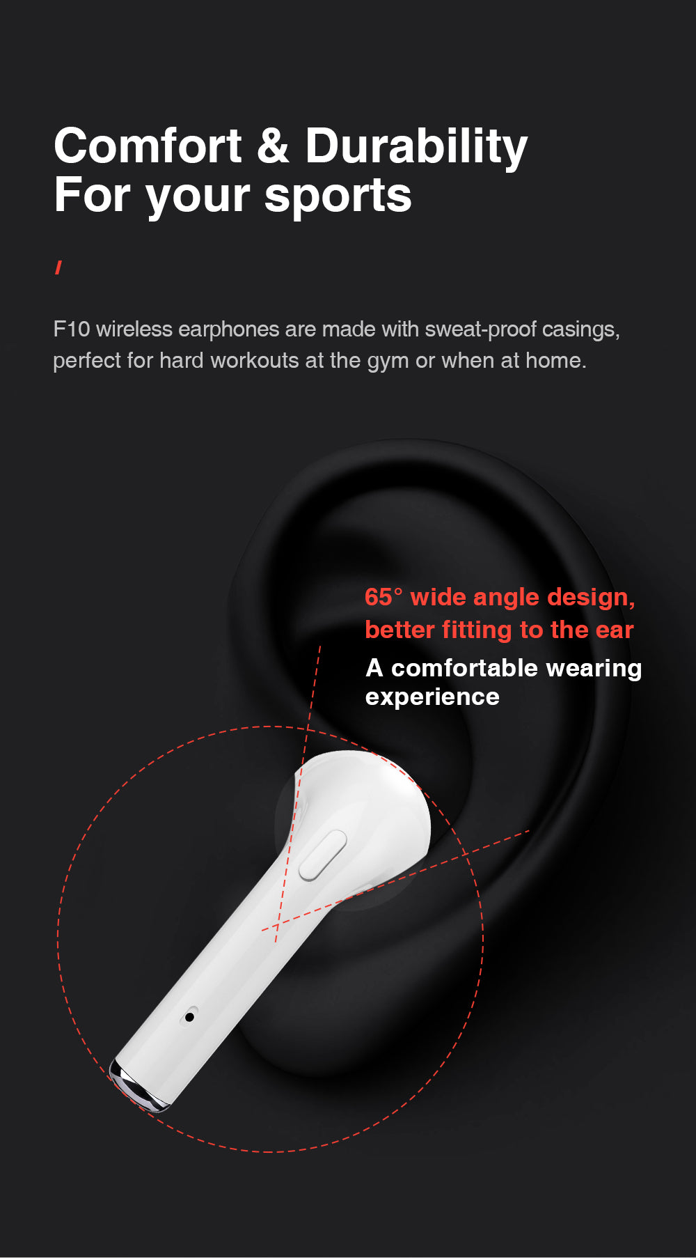 Bluetooth Wireless Earbuds With Recharge Case