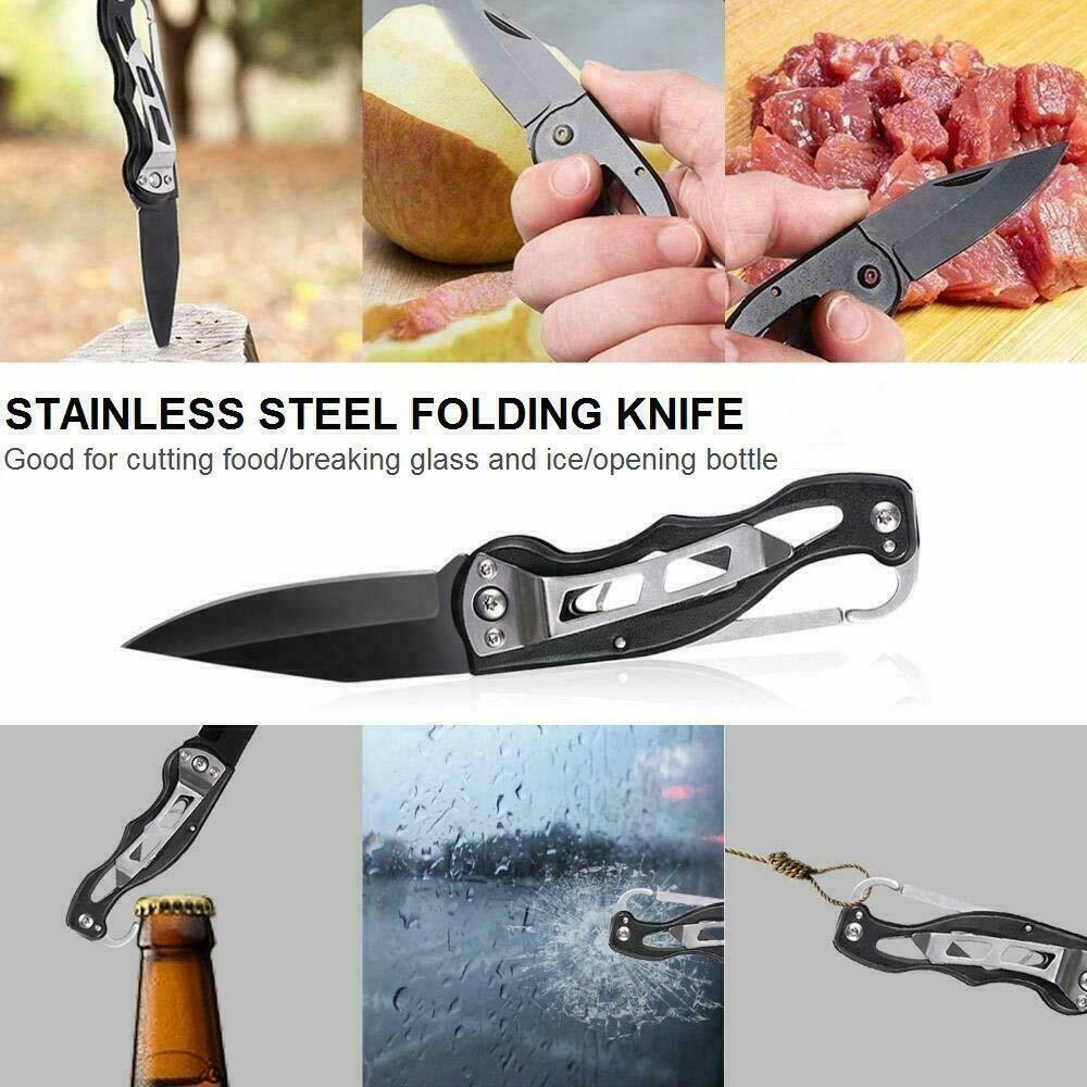 14 Pc Outdoor Emergency Survival And Safety Gear Kit Camping